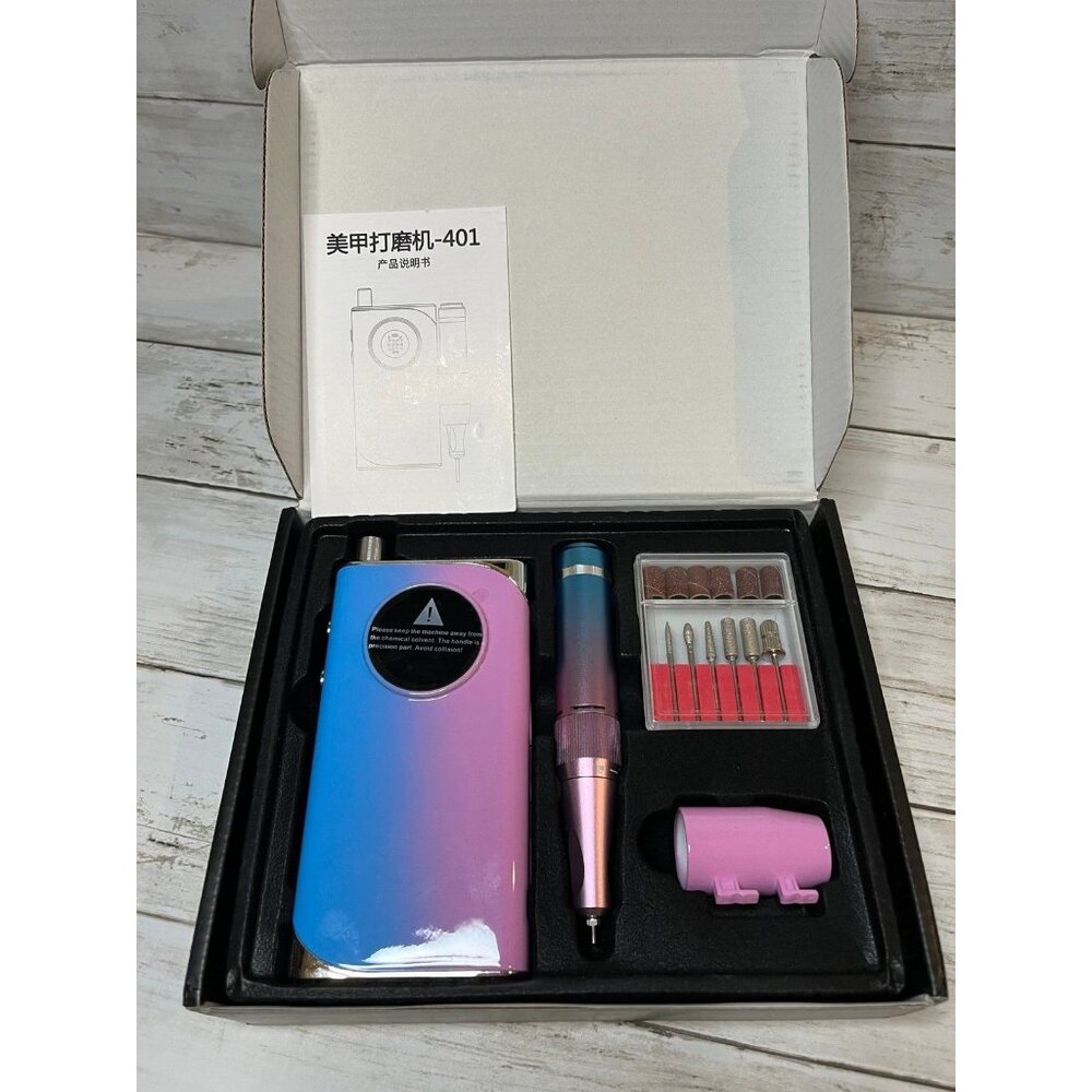 Electric Nail Drill Grinding Machine Portable Nail Polisher 40000 RPM
